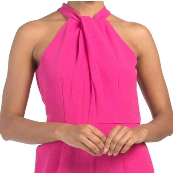 Julia Jordan Women's Fuachia Halter Neck jumpsuit - Picture 2 of 14